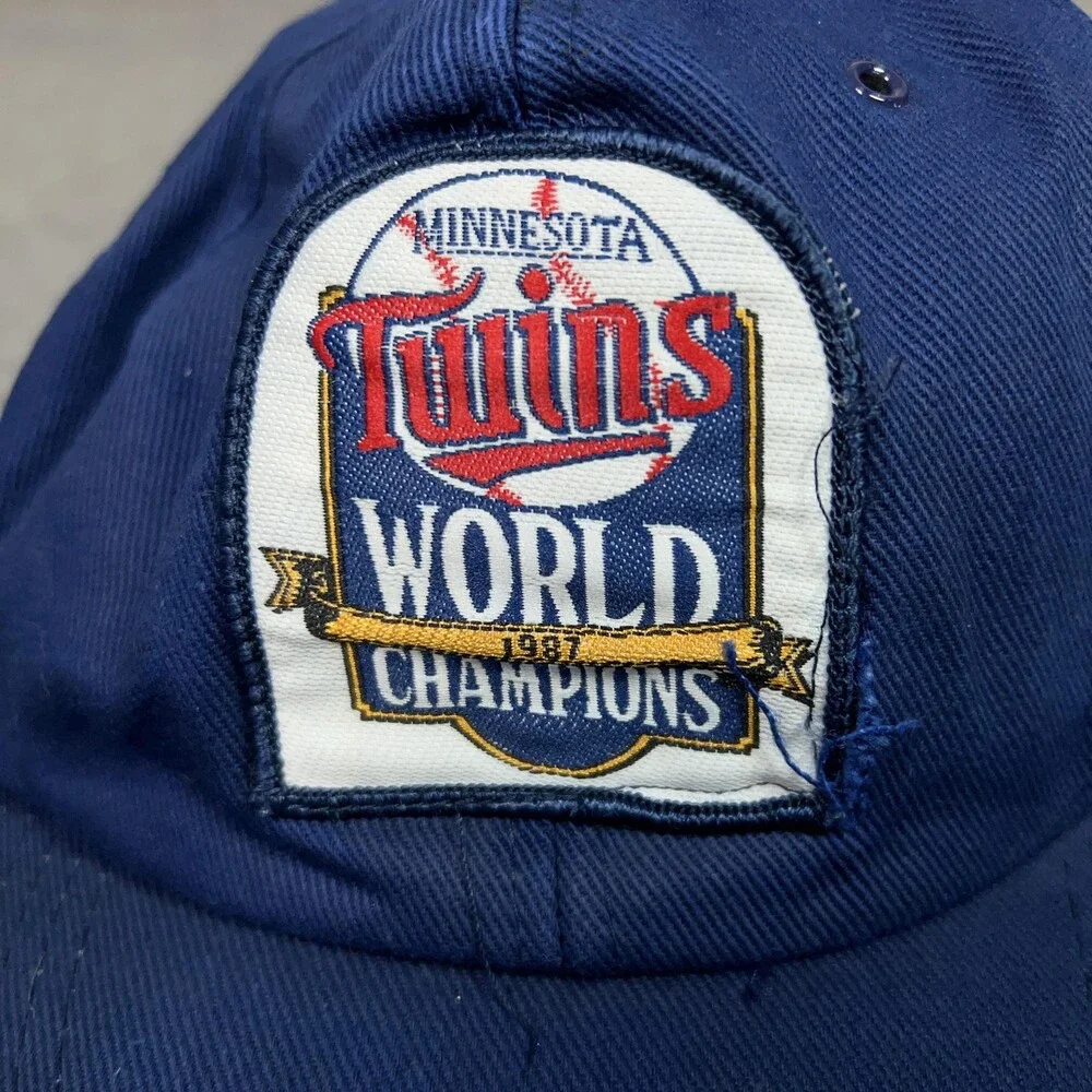Vintage Minnesota Twins‎ Hat Cap Snap Back MLB Baseball World Champions 1987 80s